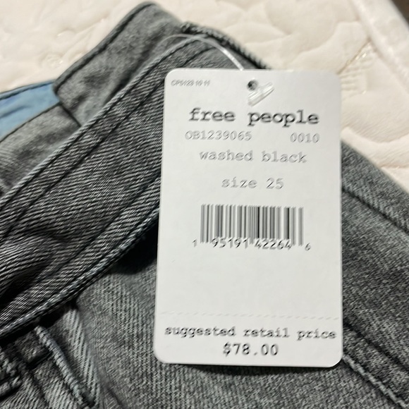 NWT$78, Anthropologie Free People, size 25, women's black East of Eden skirt - Picture 3 of 5